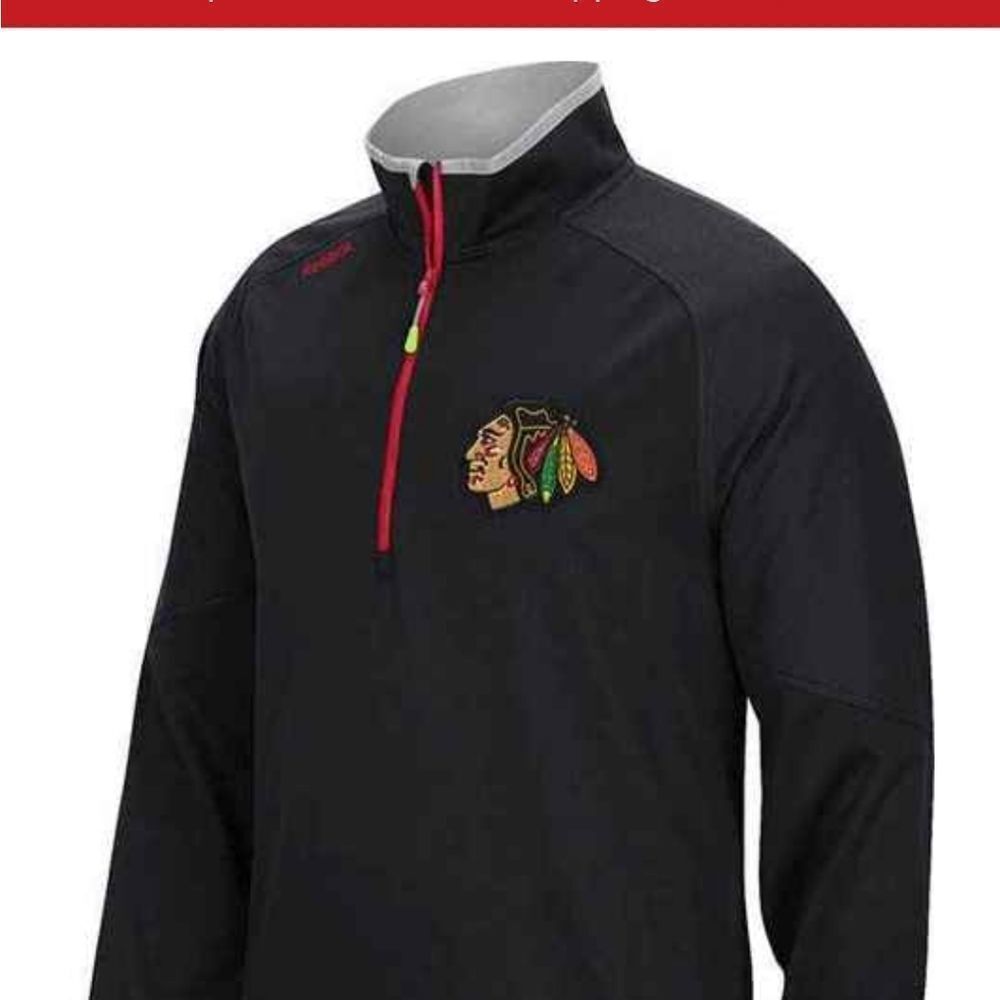 NWOT--Chicago Blackhawks Center Ice 1/4 Zip Ja